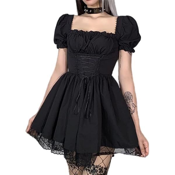 ワンピース KASHIKO Puff Preppy Mini Dress Black MUSINSA公式 | KASHIKO Puff Preppy Mini Dress Black